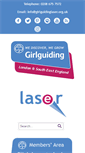 Mobile Screenshot of girlguidinglaser.org.uk